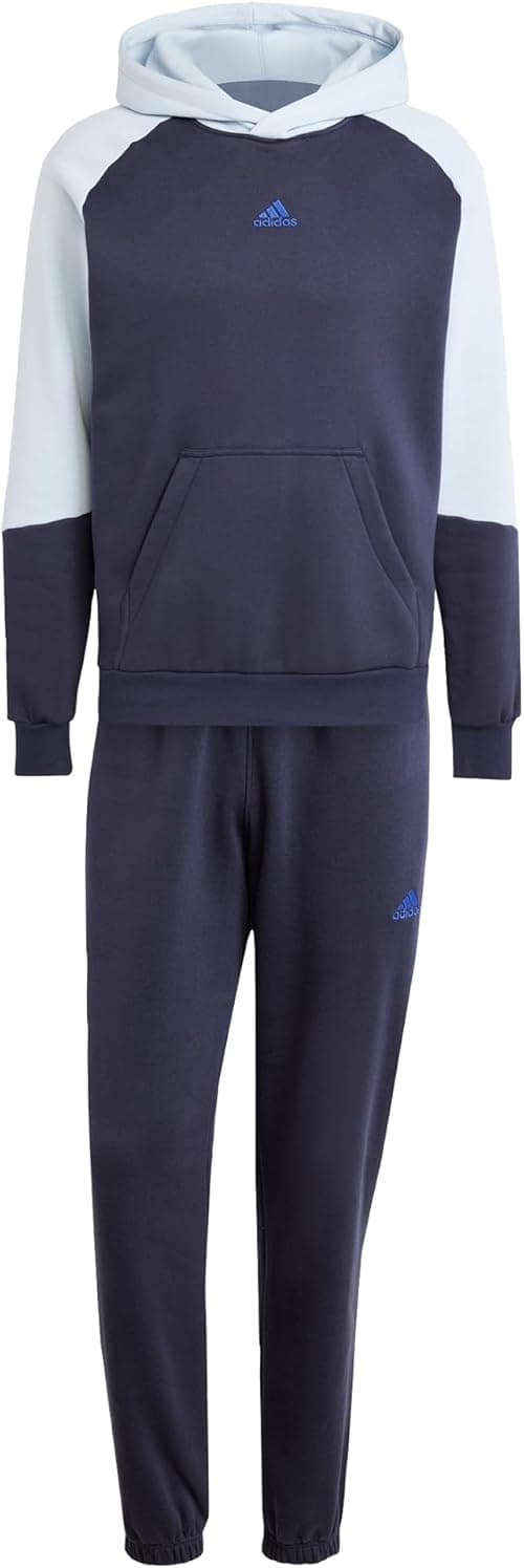 adidas Sportswear Fleece Colorblock Blue Men Track Suit, L on Amazon.ae - Price Tracker
