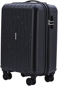 American Tourister Skytrac DW V2 Spinner 55 cm - Black - 3 Years Global Warranty on Amazon - Best Deal Finder