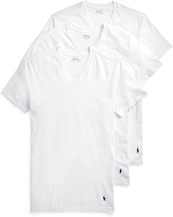 POLO RALPH LAUREN mens Slim Fit Cotton V-neck Tee Undershirt (pack of 3) on Amazon.ae - Price Tracker