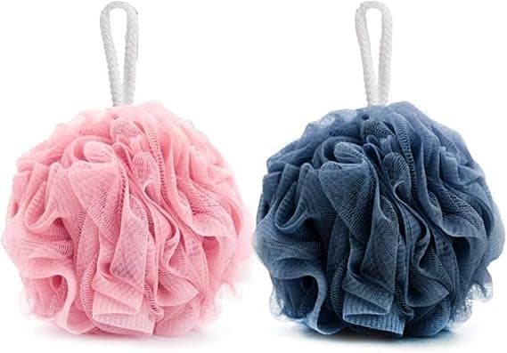 MOMENT 2 Pack Loofah Bath Sponge, Bath Sponge Soft Mesh Shower Puff Loofah for Men, Exfoliating Body Scrubber for Women, Shower Accessories on Amazon.ae - Price Tracker