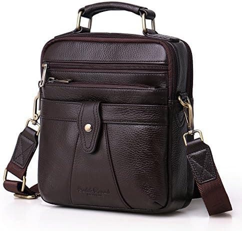 Men's Genuine Leather Messenger Shoulder Bag Handbag CrossBody Briefcase on Amazon.ae - Price Tracker