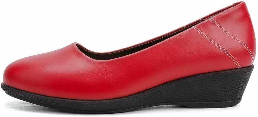 ISLA Women's Stylish Low Wedge Pumps - 4CM Wave Heel, UltraSoft CloudCushion for Supreme Comfort على Amazon.ae - متتبع الأسعار