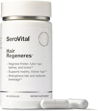 Serovital Hair Regeneres - Enhanced Hair Growth Vitamins for Women, Decrease Hair Loss and Shedding, Strengthen and Thicken Hair, Reduce Greying and Breakage, Regrow Hair, Hair Vitamins - 60 Count on Amazon.ae - Price Tracker
