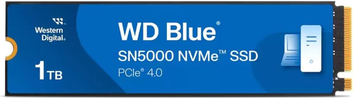 WD Blue SN5000 1TB NVMe SSD, PCIe Gen 4.0, Up to 5,150 MB/s Read Speeds, nCache 4.0 Technology, 5-Year Warranty, Includes Free Acronis True Image Software for Data Migration – M.2 2280 Internal SSD on Amazon.ae - Price Tracker