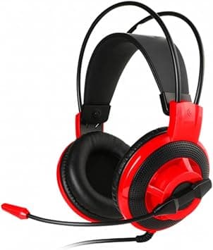 Msi Ds501 Wired Gaming Headset With Microphone, Large 40Mm Drivers, Extra Lightweight And Self Adjusting Headband Red, Black, Ds 501 on Amazon - Best Deal Finder