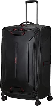 Samsonite Ecodiver Suitcase Check-In Size 79 cm, 4 Spinner Wheels, 100% Recycled Pet, Black|ID Tag|Front Pocket Compartment|TSA Lock|Water Resistant Material - 3 Years International Warranty على Amazon.ae - متتبع الأسعار