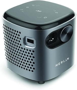 Merlin CUBE Mini NEW, Pocket Size Projector, with Netflix and Youtube, 250 inch screen, 3 hours working time Grey on Amazon.ae - Price Tracker