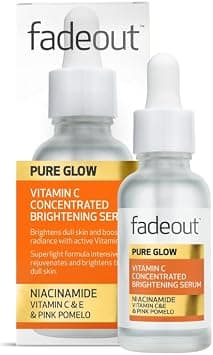 Fade Out Pure Glow Concentrated Brightening Serum - Vitamin C & Niacinamide for Radiant, Hydrated Skin - 30ml على Amazon.ae - متتبع الأسعار