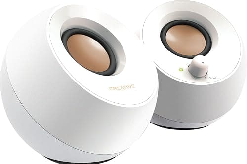 Creative Pebble 2.0 USB-Powered Desktop Speakers with Far-Field Drivers and Passive Radiators for Pcs and Laptops (White) on Amazon.ae - Price Tracker