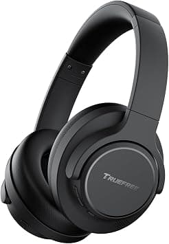 TRUEFREE Over Ear Wireless Headphones, Bluetooth 6.0 Hybrid Active Noise Cancelling Headphones, 125H Playtime, 40mm Driver, Deep Bass, Transparency Mode, Multipoint Connection & App Customize EQ on Amazon.ae - Price Tracker