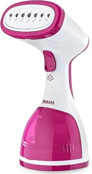 INALSA Garment Steamer for Clothes/fabric, Steam Iron -Vertical & Horizontal Steaming up to 20g/min, Travel Iron, 1200 Watt, 260 ml Water tank & 20 sec Fast Heating,1 Yr warranty,White/Pink (Steamax) on Amazon.ae - Price Tracker