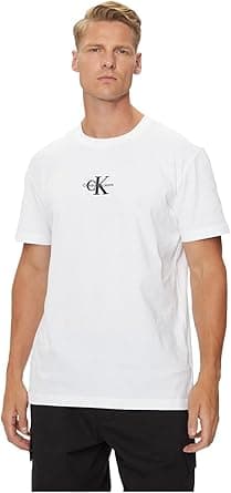 Calvin Klein Mens MONOLOGO TEE S/S T-Shirt (pack of 1) on Amazon.ae - Price Tracker