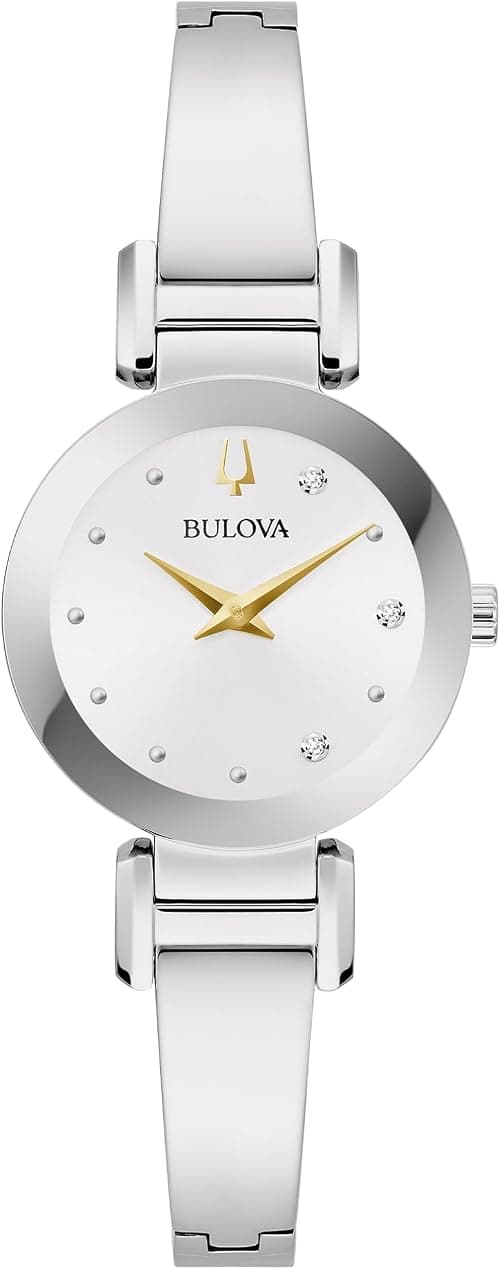 Bulova Marc Anthony Ladies Modern Diamond Stainless Steel Bangle Bracelet Watch on Amazon.ae - Price Tracker