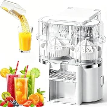 Portable Electric Citrus Juicer 600ml – 18000RPM High-Speed Cold Press Juicer with 8-Blade System, 20s Fast Juicing for Orange, Lemon, Lime & Grapefruit, WHite على Amazon.ae - متتبع الأسعار