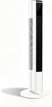 Tower Fan, Quiet Cooling with 3 Fan Speeds, 45W Energy, 90° Oscillation, 24-Hour Timer, Perfect for Home or Office (White) on Amazon.ae - Price Tracker