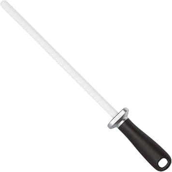 Shenzhen Knives White Ceramic Knife Sharpener Honing Rod: Best Professional Knife Sharpening Tool. 12 Inch Honing Stick, Ceramic Rod for Chef's Knife and Kitchen Knife على Amazon.ae - متتبع الأسعار