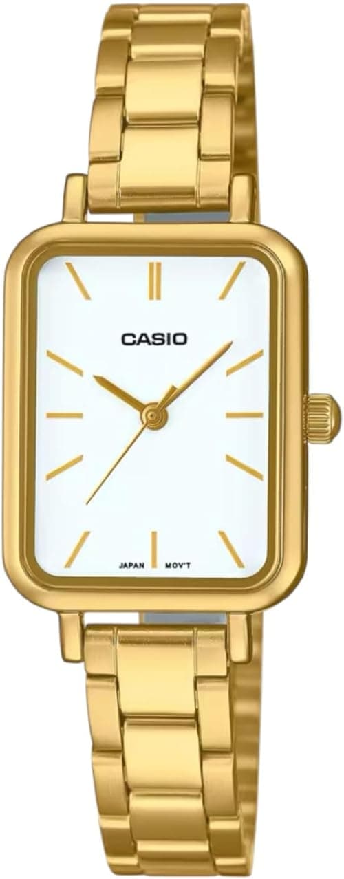 Casio Women's Watch - LTP-V009G-7EUDF White Dial, Gold Band on Amazon.ae - Price Tracker