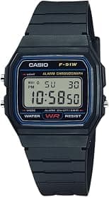 Casio F91W Series | Digital Watch | Water Resistant | LED Light | 1/100 SEC Stopwatch | Regular Time Keeping (HR, Min, SEC, PM, Date, Day) | Daily Alarm | Lightweight | 7 Year Battery - Amazon.ae Price Tracker