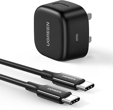 شاحن من يو جرين بمنفذ USB متوافق مع جالاكسي S26 و آيفون 16 و شاومي ريدمي نوت 14 بمنفذ واحد بقوة 25 واط مع شحن سريع ومحمول | شاحن مدمج برأس شحن آمن متوافق مع جالاكسي S26 وS25U وS24U وS23U وS22 وايفون 17 وايباد اير وشاومي على Amazon.sa - متتبع الأسعار