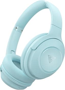 DOQAUS Wireless Bluetooth Headphones, 70H Playback Time with Microphone, Bluetooth 3 Modes EQ, Bluetooth 5.4 Compatible with iPhone/iPad/Android/Laptops, Pale Blue on Amazon.ae - Price Tracker