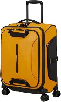 Samsonite Ecodiver Suitcase Cabin Size 55 cm / 20 inch, 4 Spinner Wheels, 100% Recycled Pet, Yellow|ID Tag|Front Pocket Compartment|TSA Lock|Water Resistant Material - 3 Years International Warranty on Amazon.ae - Price Tracker
