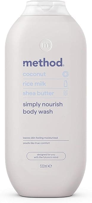 Method Simply Nourish Body Wash Shower Gel with Coconut, Rice Milk and Shea Butter Scent, 532ml on Amazon.ae - Price Tracker