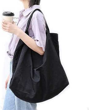 Simple One-Shoulder Canvas Bag, Simple Large-Capacity Handbag, Casual Art Canvas Travel Bag, All-Match Fashion Waterproof Nylon Shoulder Bag - Amazon.sa Price Tracker