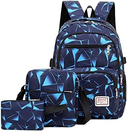 Kids School Backpack for Boys & Girls Teens Bookbag Travel Daypack Kids Lunch Bag, Travel Backpack Book Bag, Kids Schoolbag Sets for Elementary School Students على Amazon.ae - متتبع الأسعار