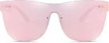 Dollger Trendy Mirrored Sunglasses for women men Rimless one piece colored lens reflective cool sunglasses - Amazon.ae Price Tracker