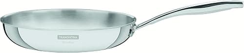 Tramontina Grano Tri-Ply Stainless Steel Frying Pan, 20 cm,1.2 L, Suitable for gas, electric, glass-ceramic and induction cooktops on Amazon.ae - Price Tracker