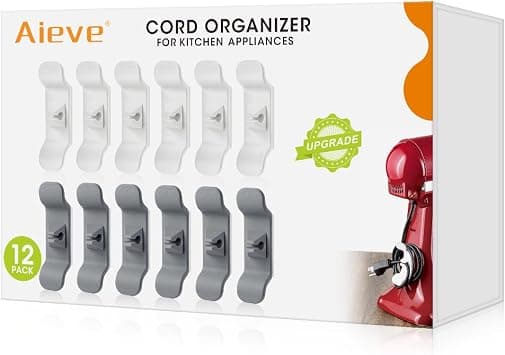 AIEVE Cord Organizer for Appliances, 6 Pack Kitchen Appliance Cord Winder Cord Wrapper Cord Holder for Appliances, Mixer, Blender, Toaster, Coffee Maker, Pressure Cooker and Air Fryer Storage… on Amazon.ae - Price Tracker