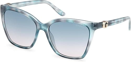 GUESS NORMAL SQUARE FULL RIM WOMEN'S SUNGLASSES, Blue, 56 on Amazon.ae - Price Tracker