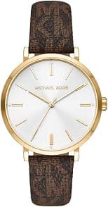 Michael Kors MK2945 Addyson Quartz Watch for Women, 40 mm Case Size, Gold/Brown - متتبع أسعار Amazon.sa