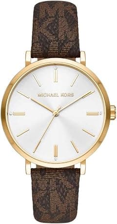 Michael Kors MK2945 Addyson Quartz Watch for Women, 40 mm Case Size, Gold/Brown - Amazon.sa Price Tracker