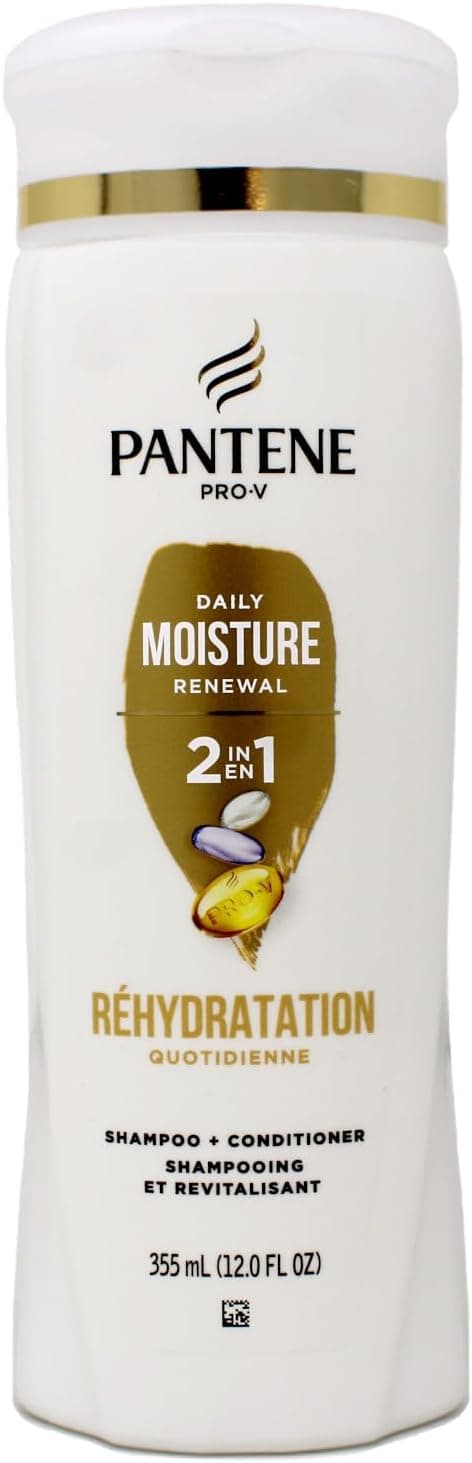 Pantene PRO-V Daily Moisture Renewal 2 in 1 Shampoo + Conditioner, 12 oz on Amazon.ae - Price Tracker