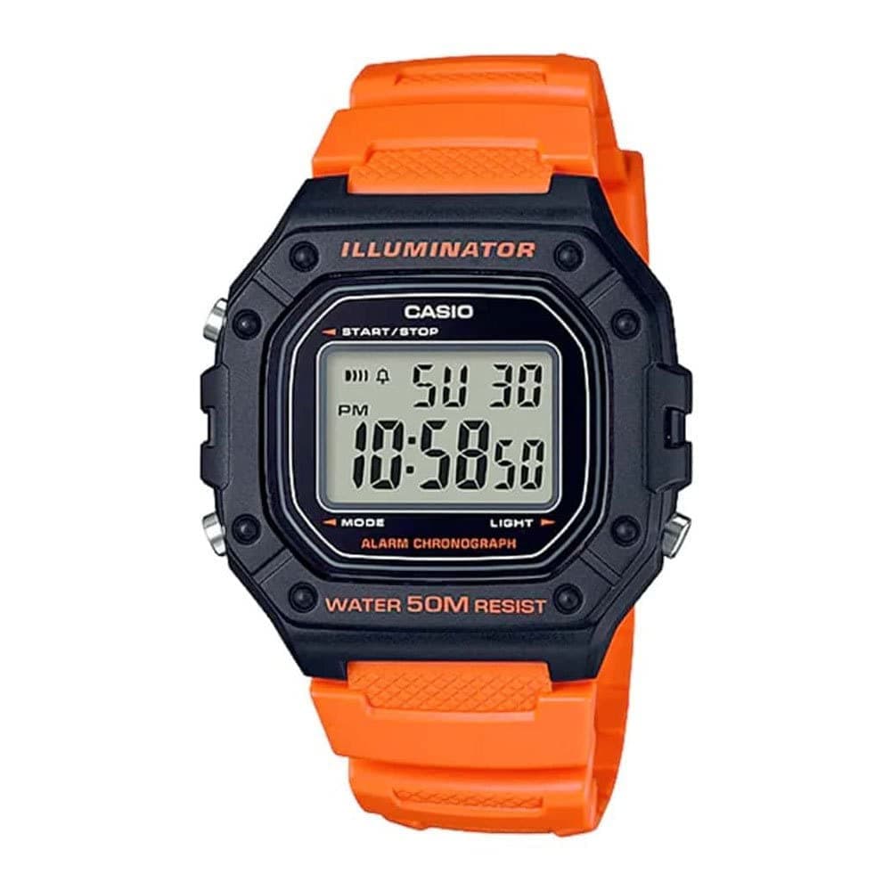 Casio Men's Watch - W-218H-4B2VDF Orange Dial, Orange Band on Amazon.ae - Price Tracker