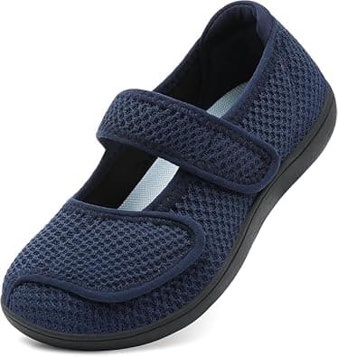 L-RUN Women Barefoot Walking Shoes Wide Adjustable Flats Mary Jane Shoes Casual Shoe Breathable Non-Slip Sneakers Indoor Outdoor on Amazon.ae - Price Tracker