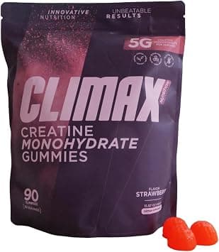 Creatine Monohydrate Gummies – 5g Creatine per Serving, Sugar-Free, Vegan & Halal 30 Servings Strawberry Flavor on Amazon.ae - Price Tracker