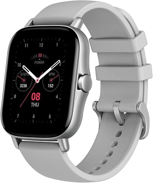 Amazfit Gts 2 Smartwatch With Alexa Built-In, 1.65" Amoled Display, Built-In Gps, 3Gb MUSic Storage, 7-Day Battery Life, Bluetooth Phone Calls, 12 Sports Modes, Health Tracking, Water Resistant, Grey on Amazon.ae - Price Tracker