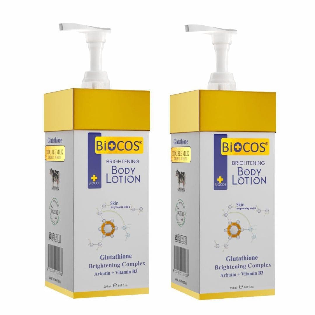 Brightening Body Lotion (Pack of 2) with Collagen, Niacinamide & Glutathione - Deep Hydration, Radiant Glow, Anti-Aging, Sunscreen Care - For All Skin Types, 250ml on Amazon.ae - Price Tracker