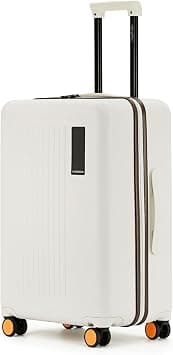 Check-in Suitcase|64cm|65L|German Makrolon Polycarbonate Hardshell|TSA-Approved Lock|8 Silent Ninja Wheels|YKK Zippers|For 7-14 Day Trips|Mokobara Transit Luggage|White(Still Loading Brownray 2.0) on Amazon.ae - Price Tracker