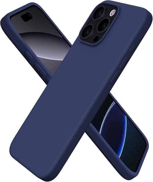 Case Compatible with iPhone 16 Pro 6.3-Inch, Soft Silicone iPhone 16 Pro Cover with Inside Microfiber Shockproof Protective Phone Case for iPhone 16 Pro (Navy Blue, iPhone 16 Pro 6.3 inch) على Amazon.ae - متتبع الأسعار