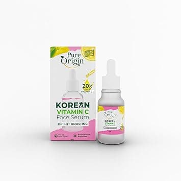 Pure Origin 20x Korean Vitamin C Brightening Face Serum | Reduces Dark Spots, Dullness & Uneven Skin Tone | Serum For Glowing Skin | For All Skin Types | 10ml on Amazon.ae - Price Tracker