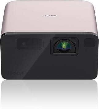 Epson EF-21 Mini Smart Laser Projector, Full HD, 1000 Lumens, 150 Inch Display with HDR, Google TV, Dolby Atmos Sound, Gaming & Home Cinema – Quartz Rose على Amazon.ae - متتبع الأسعار