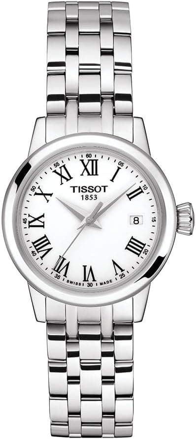 Tissot Analogue Classic Silver Strap Women's Wrist Watches - T129.210.11.013.00 on Amazon.ae - Price Tracker