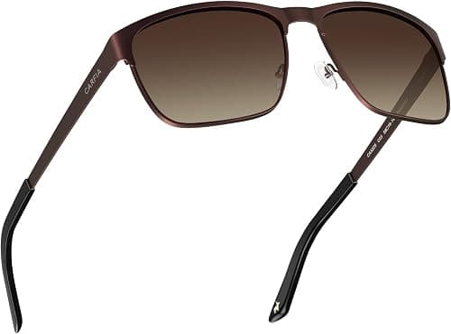 CARFIA Metal Mens Sunglasses Polarized UV400 Protection for Driving Fishing Hiking Golf CA5225 on Amazon - Best Deal Finder