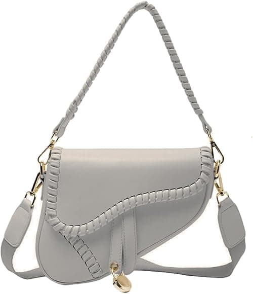PURFANREE Women Trendy Saddle Shoulder Bag Clutch Purse Underarm Handbag Satchel HandBag Crossbody Bag on Amazon.ae - Price Tracker