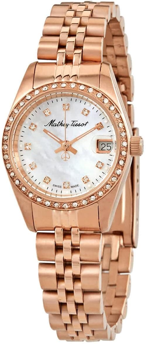 Mathey-Tissot Mathy IV Mother of Pearl Dial Ladies Watch D709RQI on Amazon.ae - Price Tracker