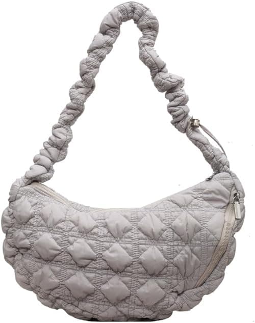 Quilted Tote Bags for Women Puffer Bag Puffy Hobo Purse Lightweight Cloud Cotton Crossbody Shoulder Bag on Amazon.ae - Price Tracker