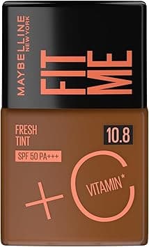 Maybelline New York, Fit Me Fresh Tint Foundation SPF 50 with Brightening Vitamin C, 10.8 Medium Coverage on Amazon.ae - Price Tracker